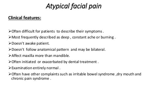 facial pain differential Facial pain differential